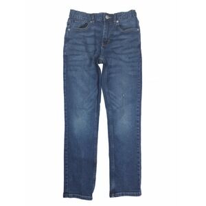 Calvin Klein Slim Straight Fit Blue‎ Wash Denim Tapered Jeans Girl's Size 12